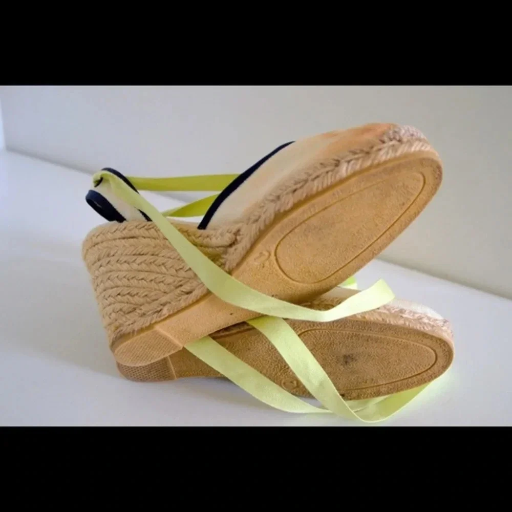 J. Crew tie up wedges